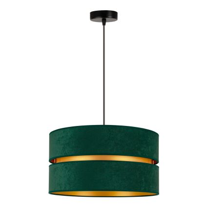 Duolla - Lustra ar auklu DUO 1xE27/15W/230V d. 40 cm zaļa/zelta