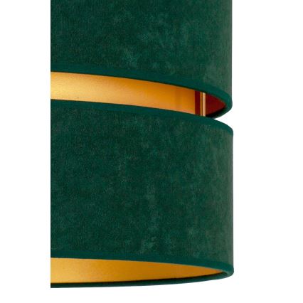Duolla - Lustra ar auklu DUO 1xE27/15W/230V d. 40 cm zaļa/zelta