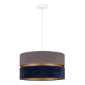 Duolla - Lustra ar auklu DUO 1xE27/15W/230V d. 40 cm zila