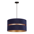 Duolla - Lustra ar auklu DUO 1xE27/15W/230V d. 40 cm zila/zelta