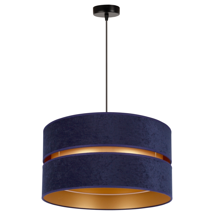Duolla - Lustra ar auklu DUO 1xE27/15W/230V d. 40 cm zila/zelta