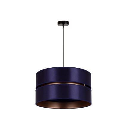 Duolla - Lustra ar auklu DUO 1xE27/15W/230V d. 40 cm zila/zelta