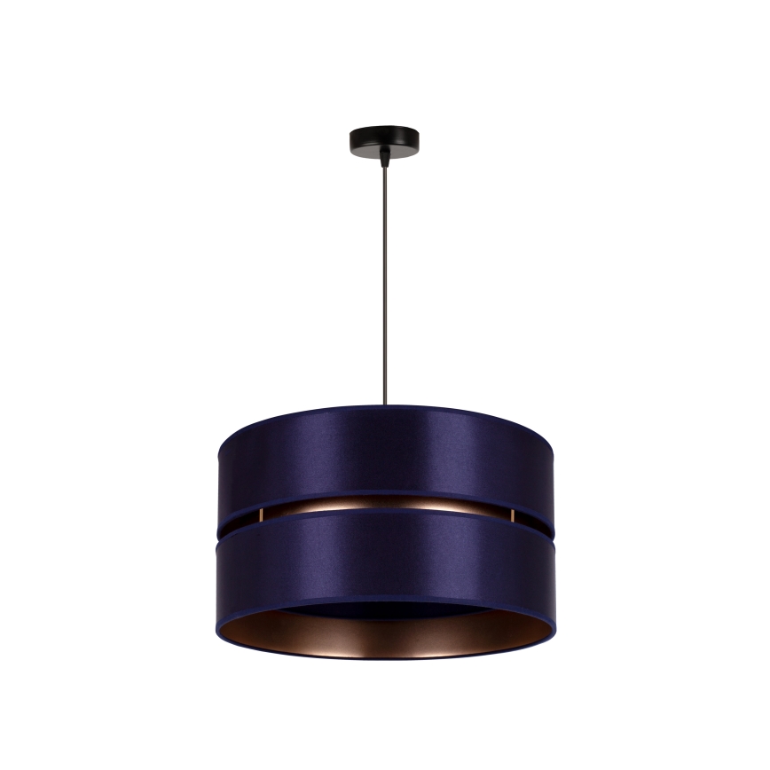 Duolla - Lustra ar auklu DUO 1xE27/15W/230V d. 40 cm zila/zelta
