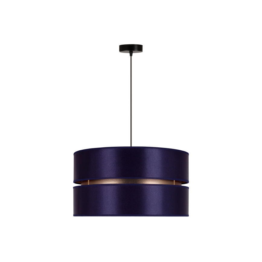 Duolla - Lustra ar auklu DUO 1xE27/15W/230V d. 40 cm zila/zelta