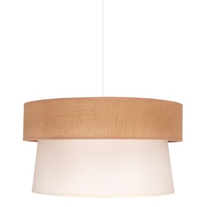 Duolla - Lustra ar auklu ETNIC 1xE27/40W/230V d. 45 cm krēmkrāsa/bēša