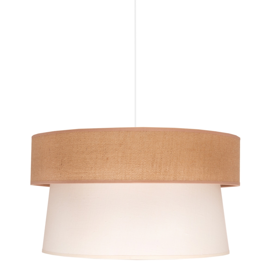Duolla - Lustra ar auklu ETNIC 1xE27/40W/230V d. 45 cm krēmkrāsa/bēša