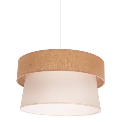 Duolla - Lustra ar auklu ETNIC 1xE27/40W/230V d. 45 cm krēmkrāsa/bēša