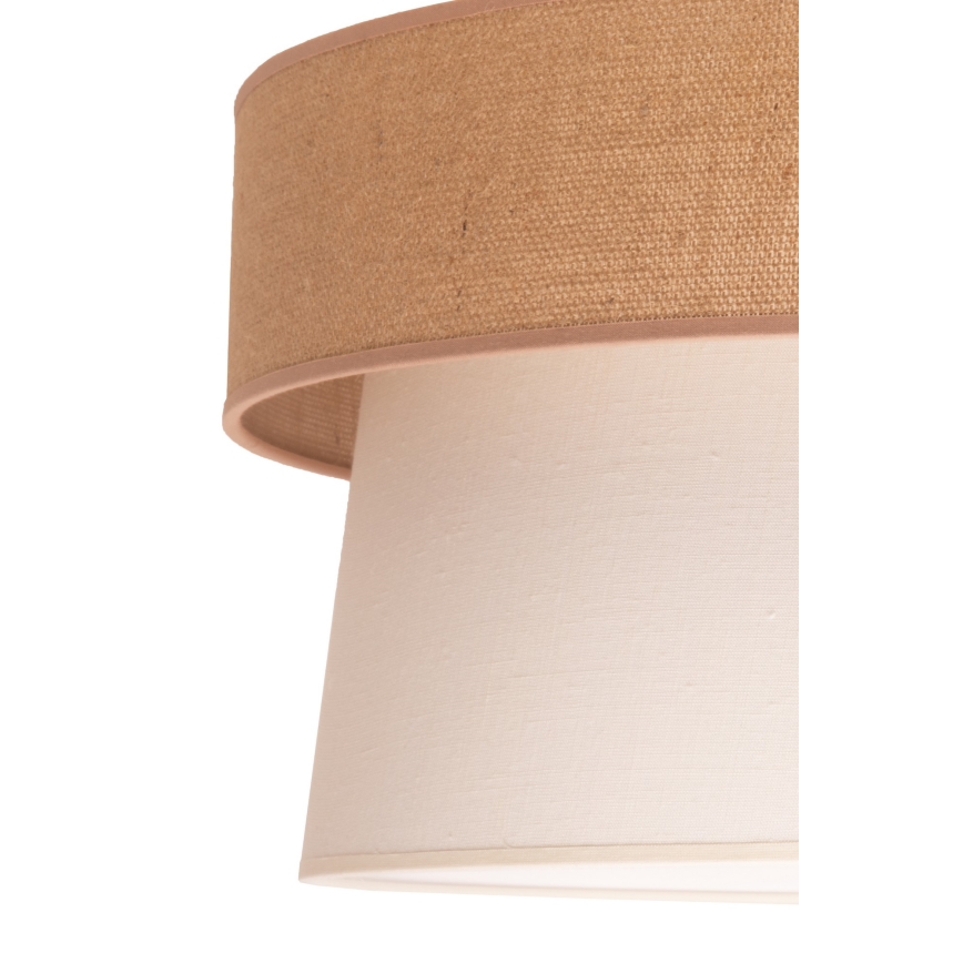 Duolla - Lustra ar auklu ETNIC 1xE27/40W/230V d. 45 cm krēmkrāsa/bēša
