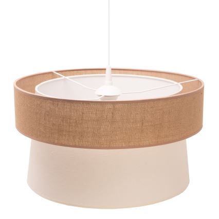 Duolla - Lustra ar auklu ETNIC 1xE27/40W/230V d. 45 cm krēmkrāsa/bēša