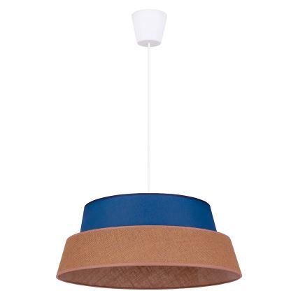 Duolla - Lustra ar auklu GALAXY 1xE27/40W/230V d. 50 cm zila