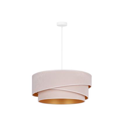 Duolla - Lustra ar auklu KOBO 1xE27/15W/230V d. 45 cm krēmkrāsa/zelta