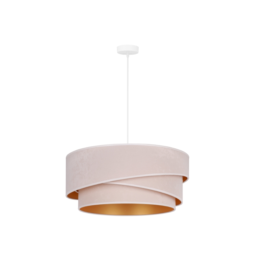 Duolla - Lustra ar auklu KOBO 1xE27/15W/230V d. 45 cm krēmkrāsa/zelta