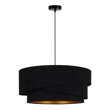 Duolla - Lustra ar auklu KOBO 1xE27/15W/230V d. 45 cm melna/zelta