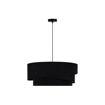 Duolla - Lustra ar auklu KOBO 1xE27/15W/230V d. 45 cm melna/zelta