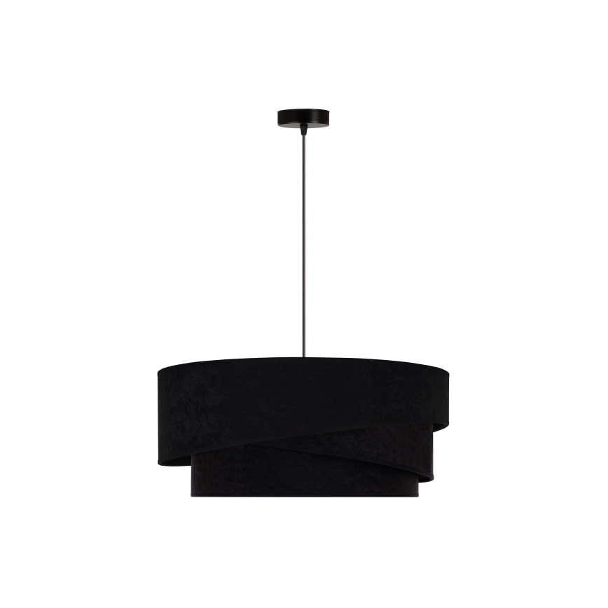 Duolla - Lustra ar auklu KOBO 1xE27/15W/230V d. 45 cm melna/zelta
