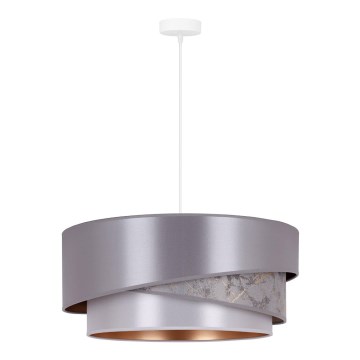 Duolla - Lustra ar auklu KOBO 1xE27/15W/230V d. 45 cm sudraba/zelta