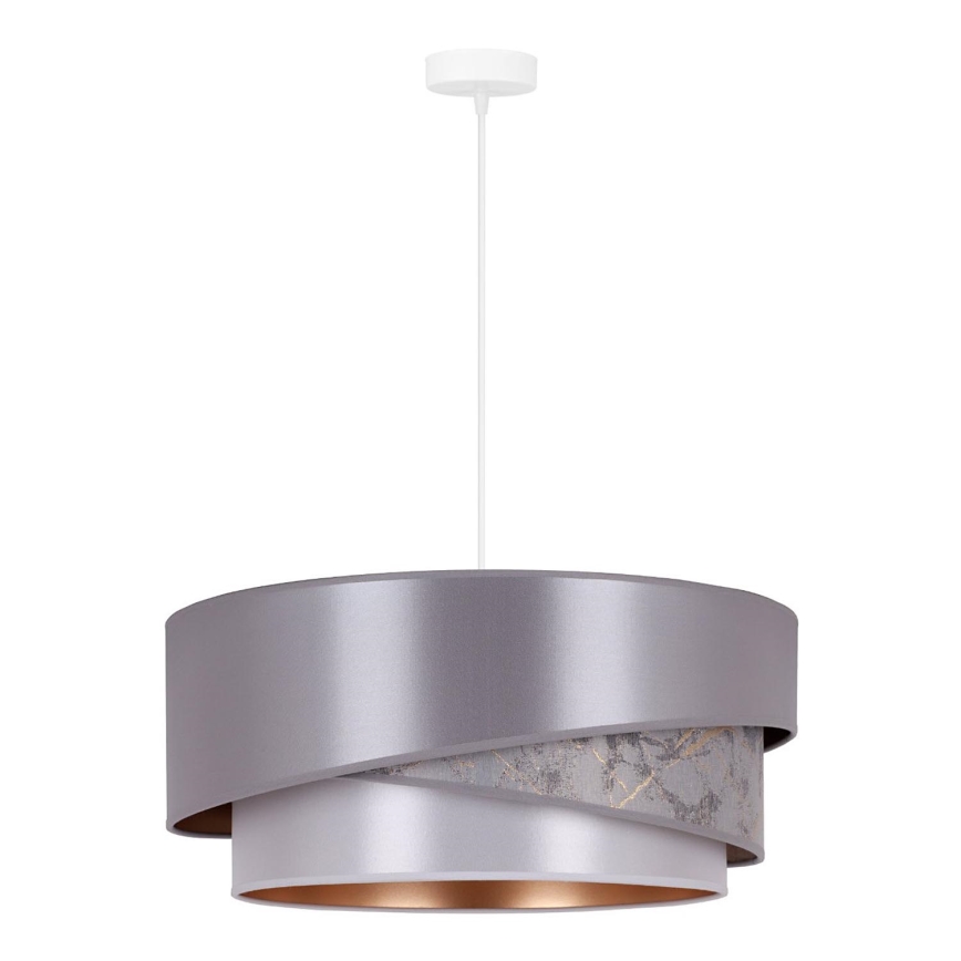 Duolla - Lustra ar auklu KOBO 1xE27/15W/230V d. 45 cm sudraba/zelta