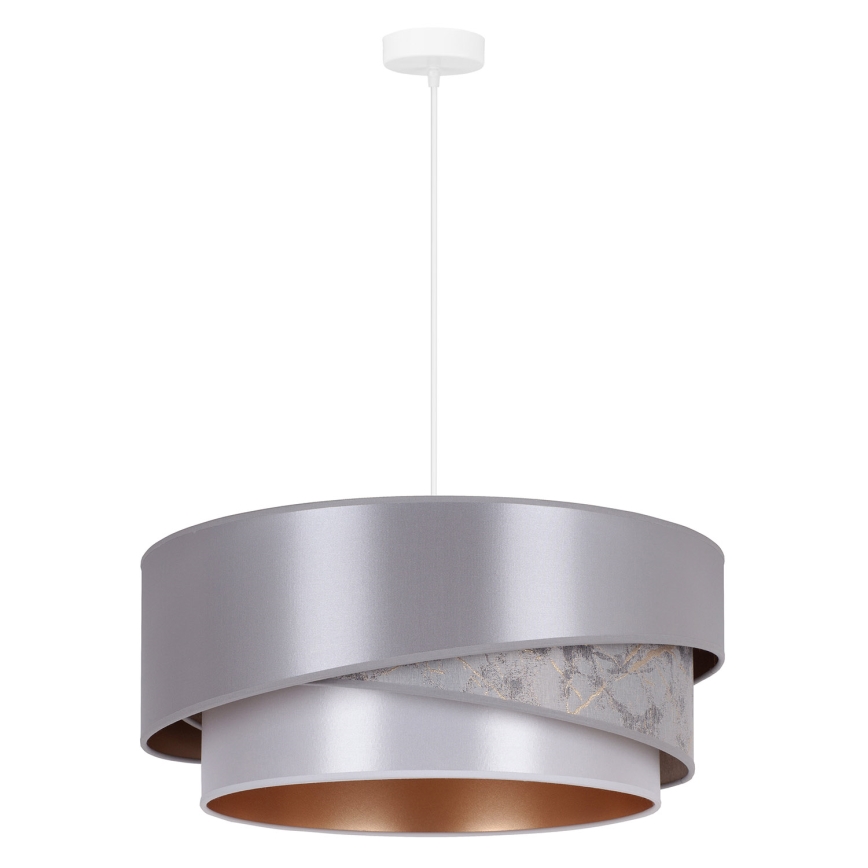 Duolla - Lustra ar auklu KOBO 1xE27/15W/230V d. 45 cm sudraba/zelta