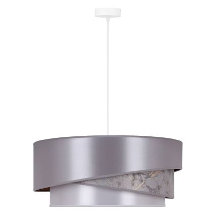 Duolla - Lustra ar auklu KOBO 1xE27/15W/230V d. 45 cm sudraba/zelta