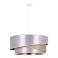 Duolla - Lustra ar auklu KOBO 1xE27/15W/230V d. 45 cm sudraba/zelta