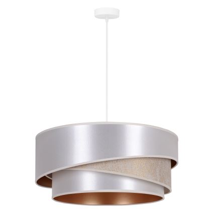 Duolla - Lustra ar auklu KOBO 1xE27/15W/230V d. 45 cm sudraba/zelta