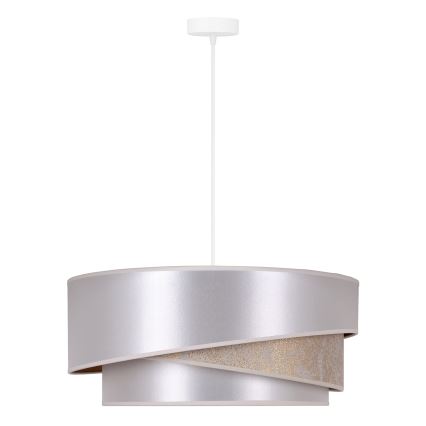 Duolla - Lustra ar auklu KOBO 1xE27/15W/230V d. 45 cm sudraba/zelta