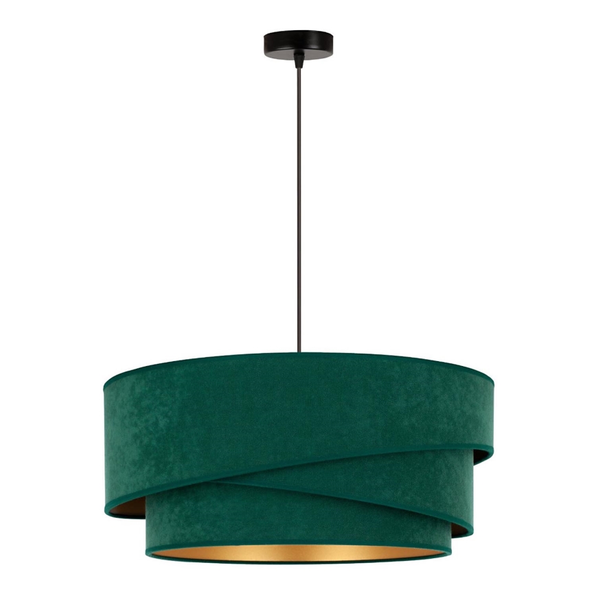 Duolla - Lustra ar auklu KOBO 1xE27/15W/230V d. 45 cm zaļa/zelta