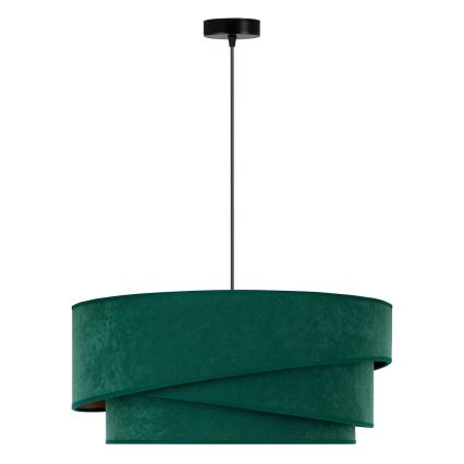 Duolla - Lustra ar auklu KOBO 1xE27/15W/230V d. 45 cm zaļa/zelta