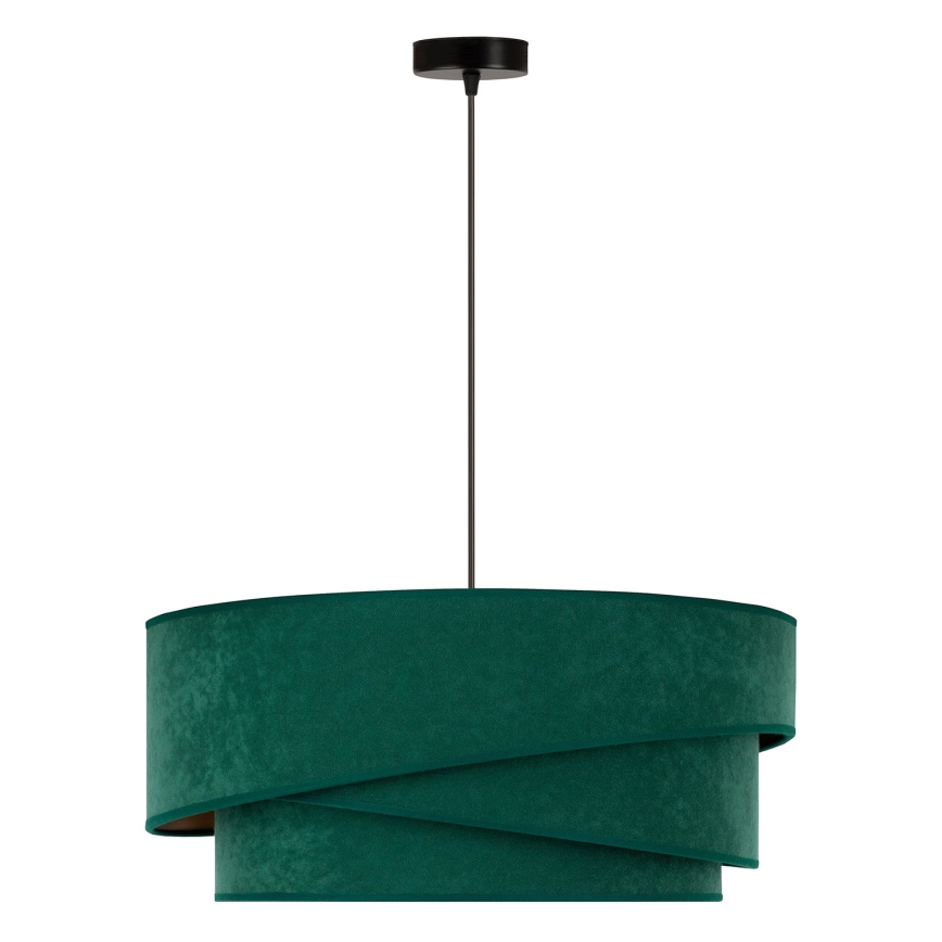 Duolla - Lustra ar auklu KOBO 1xE27/15W/230V d. 45 cm zaļa/zelta