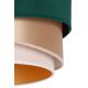 Duolla - Lustra ar auklu KOBO 1xE27/15W/230V zaļa/rozā zelta/krēmkrāsa
