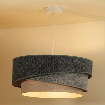 Duolla - Lustra ar auklu KOBO ECO RECYCLING 1xE27/15W/230V d. 45 cm zaļa/pelēka/krēmkrāsa