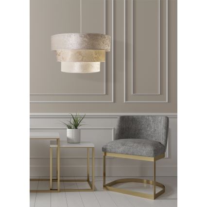 Duolla - Lustra ar auklu LUNETA 1xE27/40W/230V d. 45 cm krēmkrāsa
