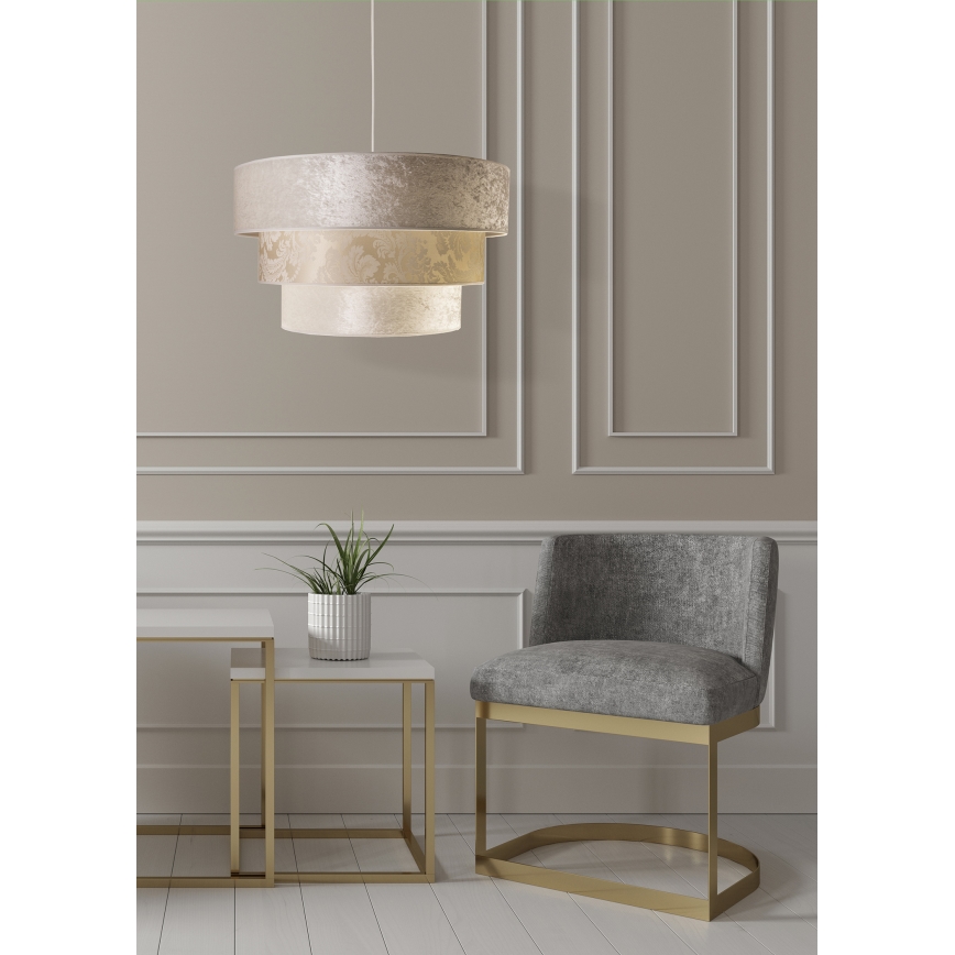 Duolla - Lustra ar auklu LUNETA 1xE27/40W/230V d. 45 cm krēmkrāsa