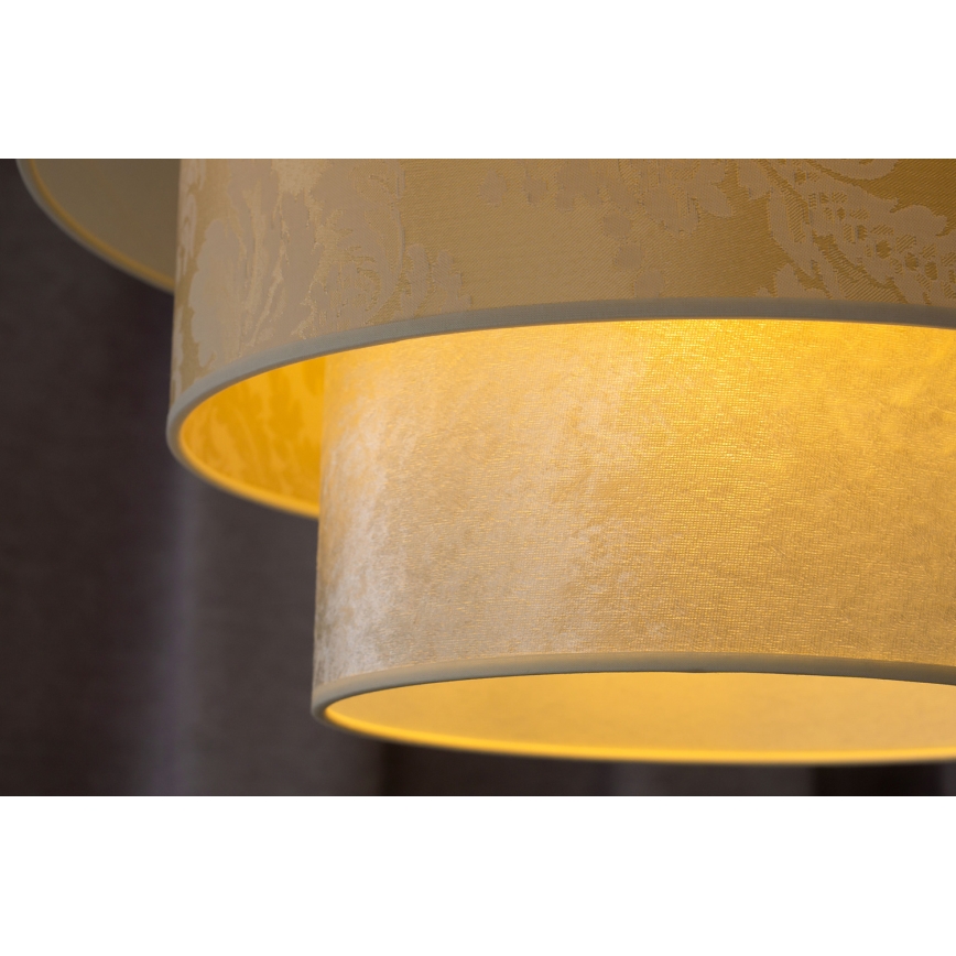 Duolla - Lustra ar auklu LUNETA 1xE27/40W/230V d. 45 cm krēmkrāsa