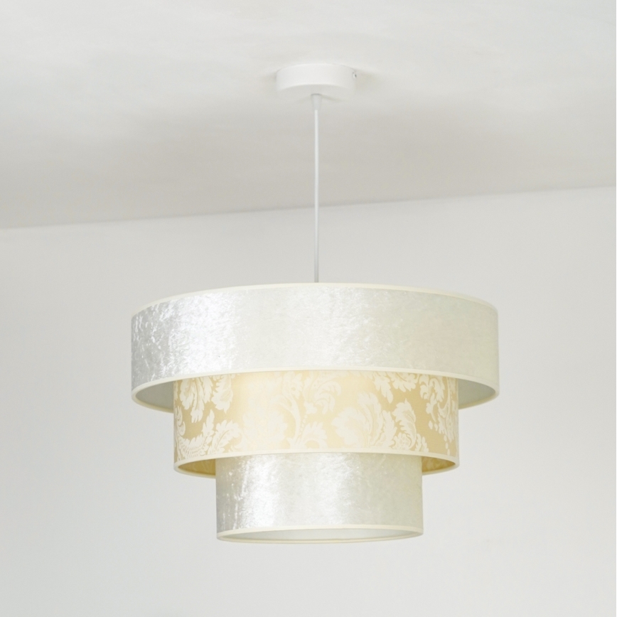 Duolla - Lustra ar auklu LUNETA 1xE27/40W/230V d. 45 cm krēmkrāsa
