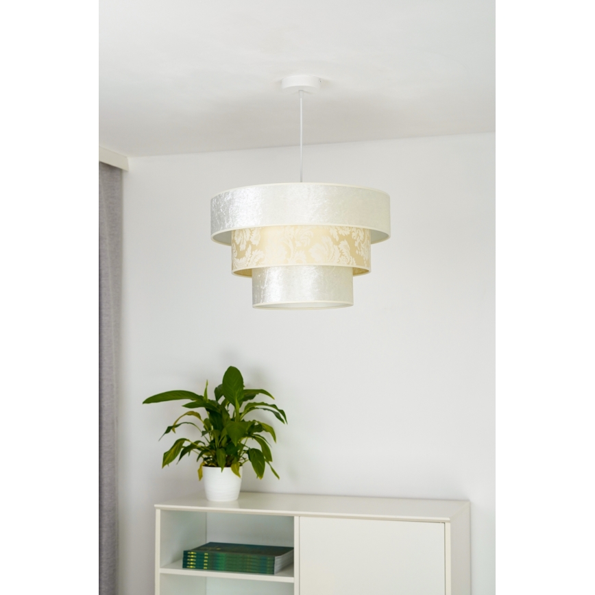 Duolla - Lustra ar auklu LUNETA 1xE27/40W/230V d. 45 cm krēmkrāsa