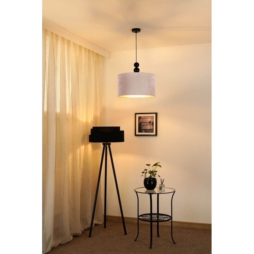 Duolla - Lustra ar auklu LYON 1xE27/15W/230V d. 40 cm bēša