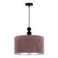 Duolla - Lustra ar auklu LYON 1xE27/15W/230V d. 40 cm brūna