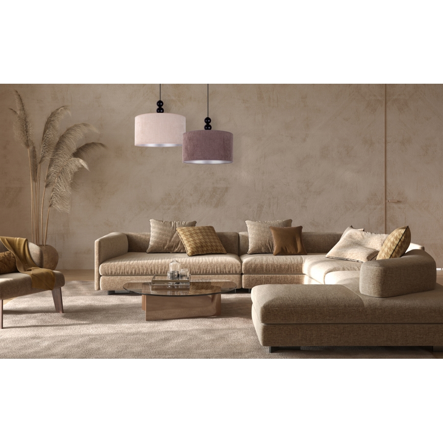 Duolla - Lustra ar auklu LYON 1xE27/15W/230V d. 40 cm brūna