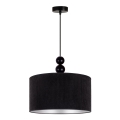 Duolla - Lustra ar auklu LYON 1xE27/15W/230V d. 40 cm melna