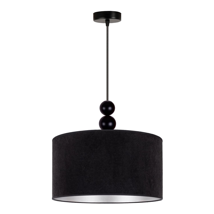 Duolla - Lustra ar auklu LYON 1xE27/15W/230V d. 40 cm melna