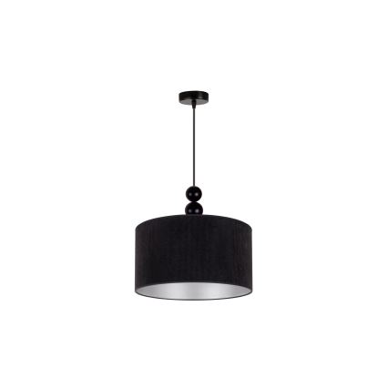 Duolla - Lustra ar auklu LYON 1xE27/15W/230V d. 40 cm melna