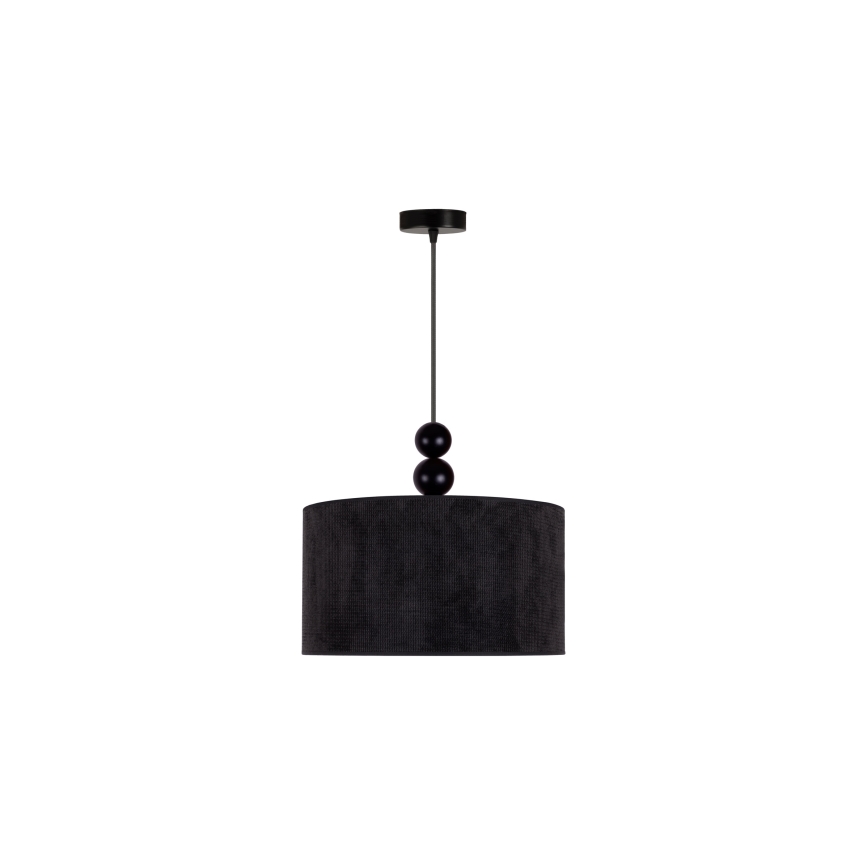 Duolla - Lustra ar auklu LYON 1xE27/15W/230V d. 40 cm melna
