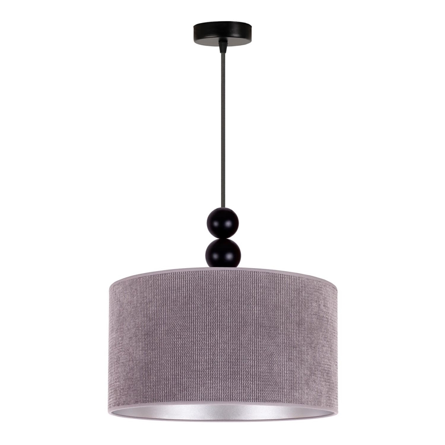 Duolla - Lustra ar auklu LYON 1xE27/15W/230V d. 40 cm pelēka