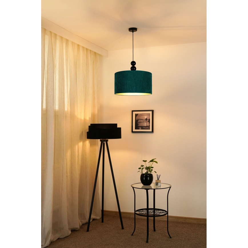 Duolla - Lustra ar auklu LYON 1xE27/15W/230V d. 40 cm zaļa