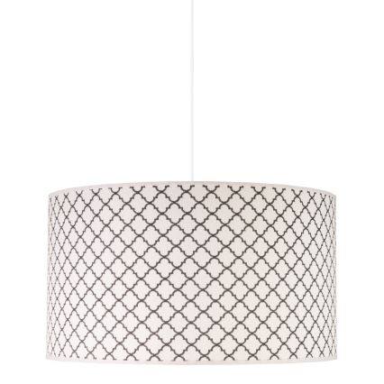 Duolla - Lustra ar auklu MAROKO 1xE27/40W/230V d. 45 cm balta/melna