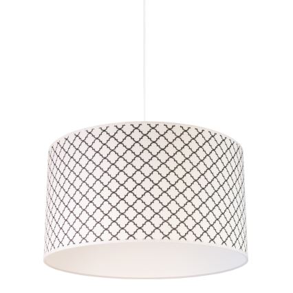 Duolla - Lustra ar auklu MAROKO 1xE27/40W/230V d. 45 cm balta/melna