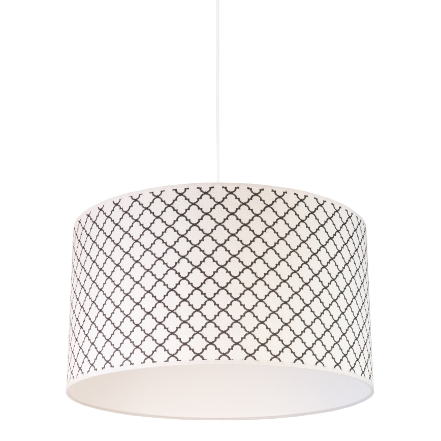 Duolla - Lustra ar auklu MAROKO 1xE27/40W/230V d. 45 cm balta/melna