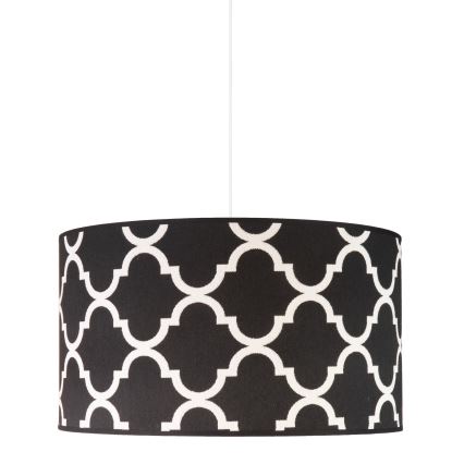 Duolla - Lustra ar auklu MAROKO 1xE27/40W/230V d. 45 cm melna/balta