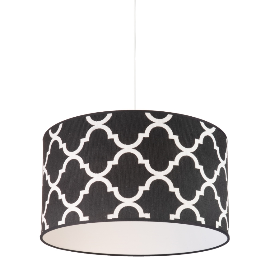 Duolla - Lustra ar auklu MAROKO 1xE27/40W/230V d. 45 cm melna/balta
